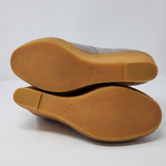 COLE HAAN- Suede Wedge Booties- Women's- Size 6.5B - Picture 10 of 13